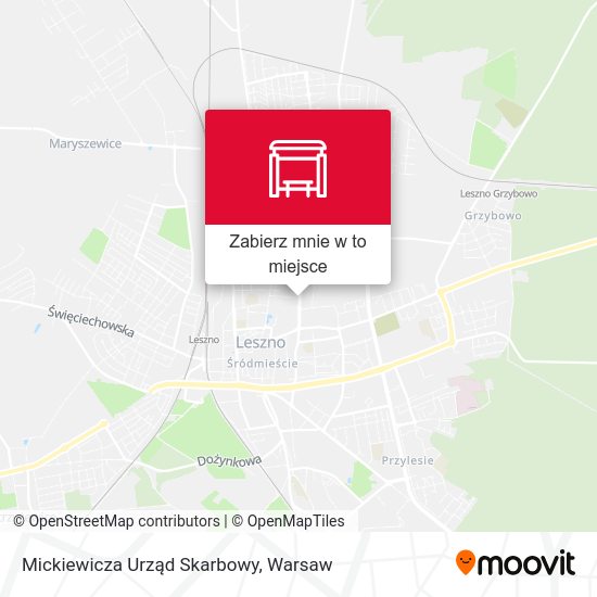 Mapa Mickiewicza Urząd Skarbowy