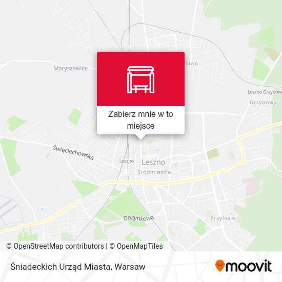 Mapa Śniadeckich Urząd Miasta