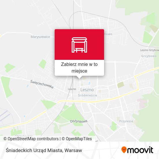 Mapa Śniadeckich Urząd Miasta