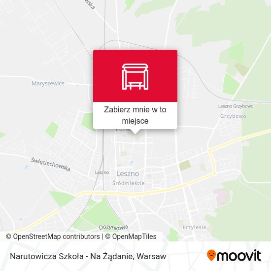 Mapa Narutowicza Szkoła - Na Żądanie