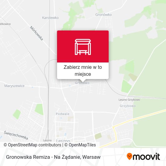 Mapa Gronowska Remiza - Na Żądanie