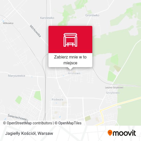 Mapa Jagiełły Kościół