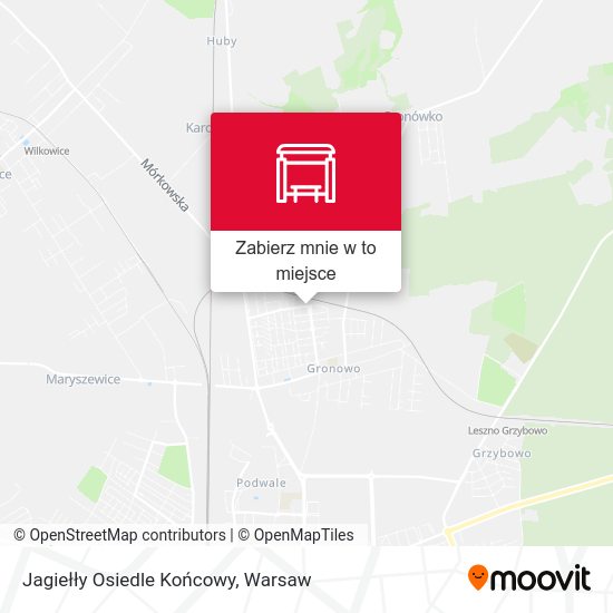 Mapa Jagiełły Osiedle Końcowy