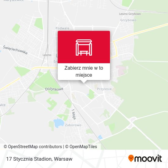 Mapa 17 Stycznia Stadion