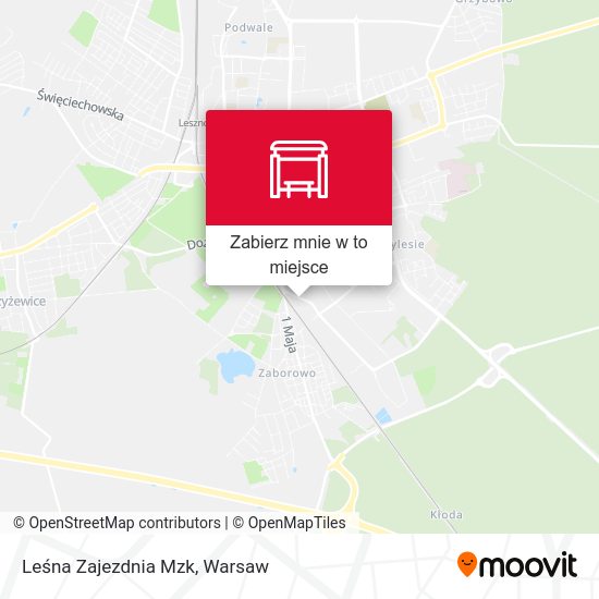 Mapa Leśna Zajezdnia Mzk