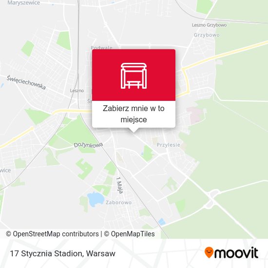 Mapa 17 Stycznia Stadion