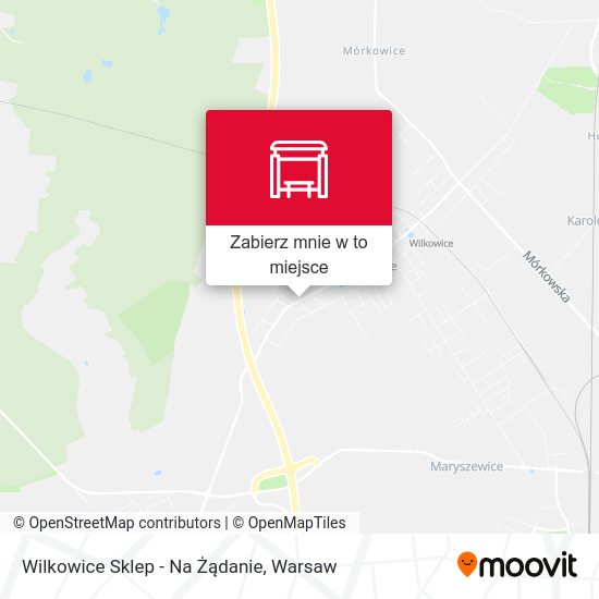 Mapa Wilkowice Sklep - Na Żądanie