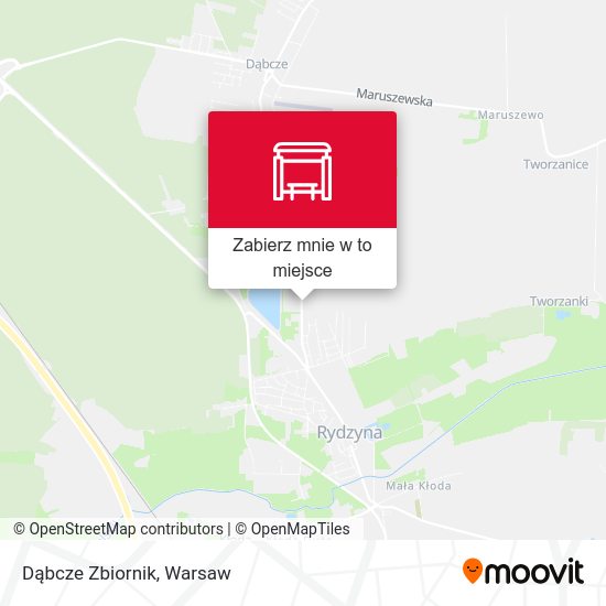 Mapa Dąbcze Zbiornik