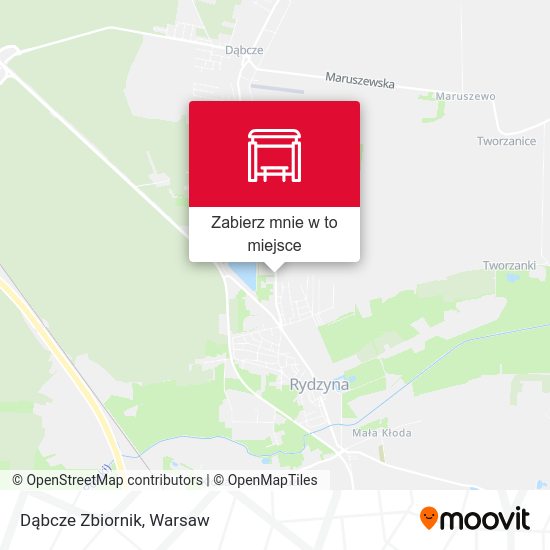 Mapa Dąbcze Zbiornik