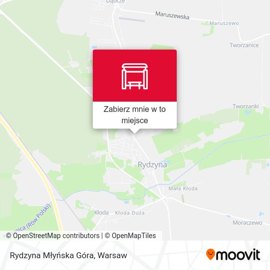 Mapa Rydzyna Młyńska Góra