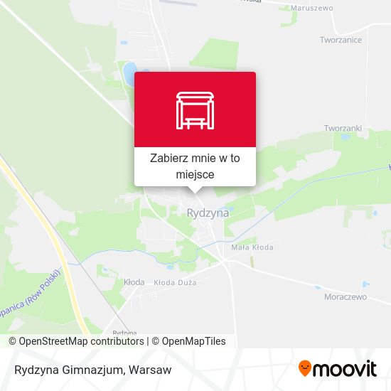 Mapa Rydzyna Gimnazjum