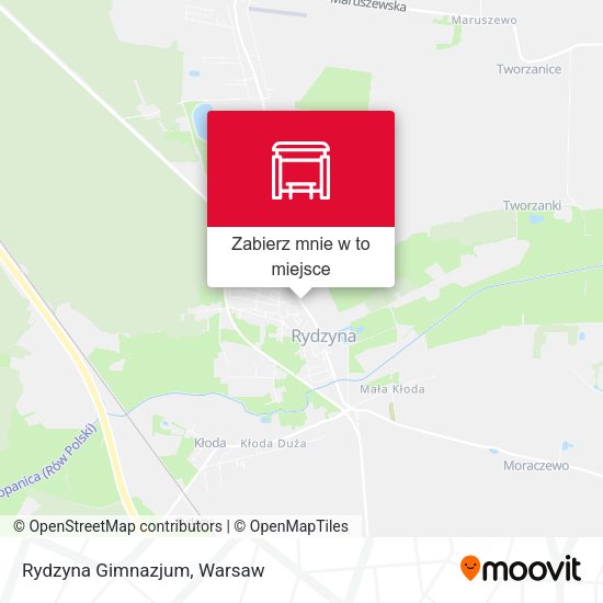 Mapa Rydzyna Gimnazjum