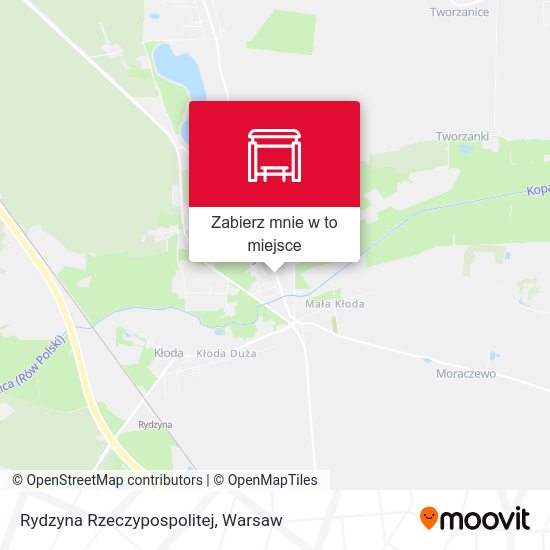 Mapa Rydzyna Rzeczypospolitej