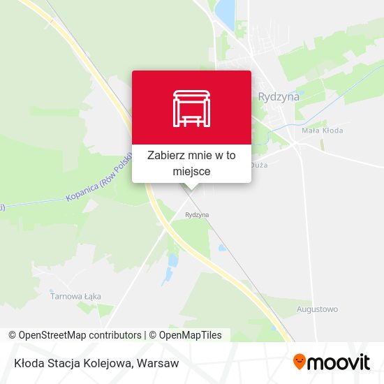 Mapa Kłoda Stacja Kolejowa