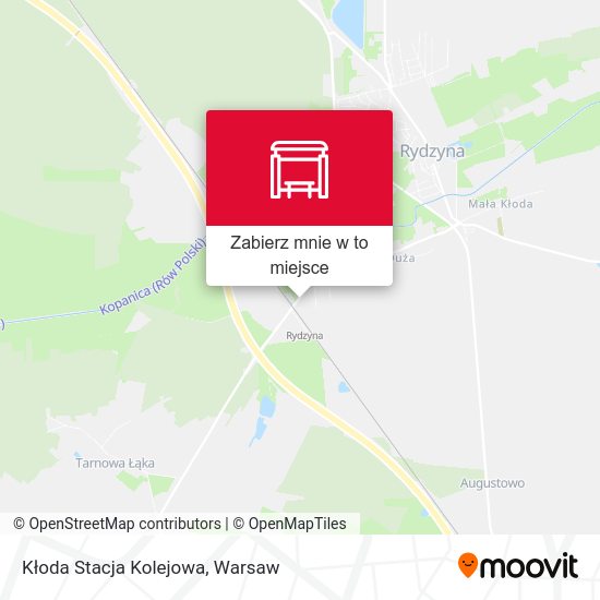 Mapa Kłoda Stacja Kolejowa