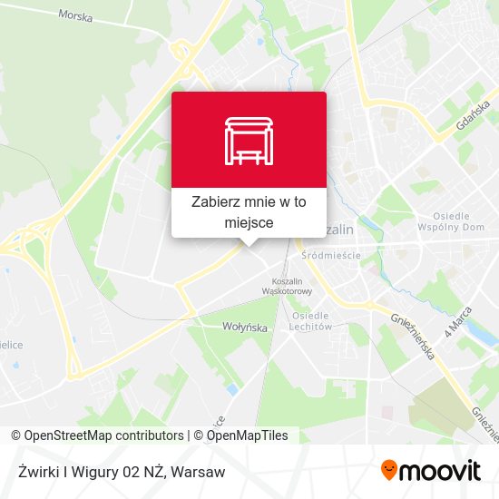 Mapa Żwirki I Wigury 02 NŻ