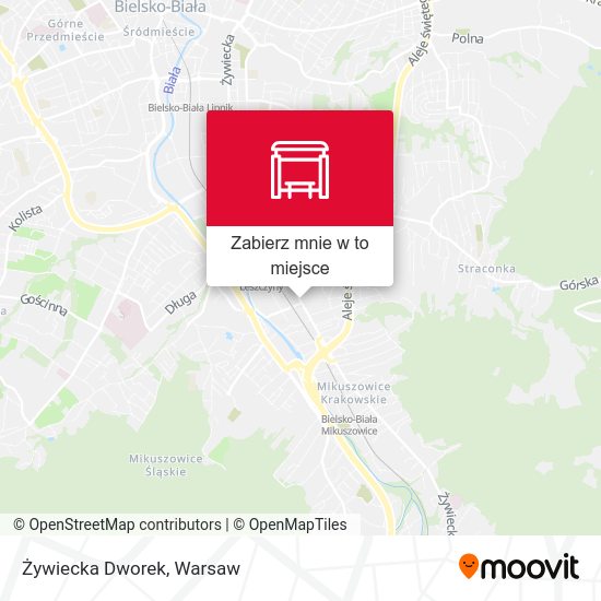 Mapa Żywiecka Dworek