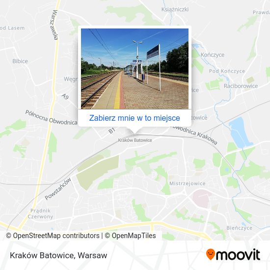 Mapa Kraków Batowice