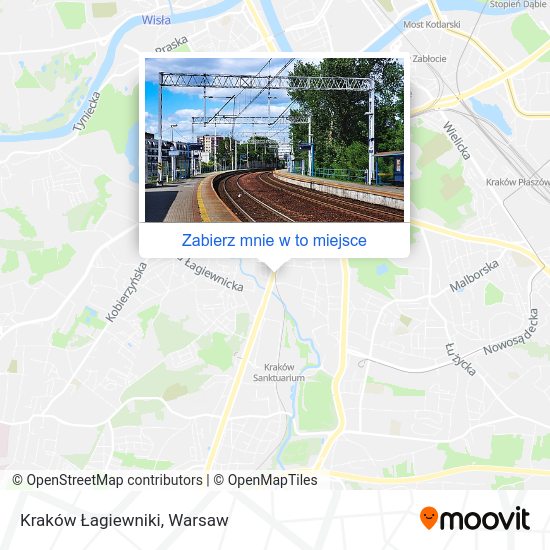 Mapa Kraków Łagiewniki