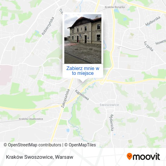 Mapa Kraków Swoszowice