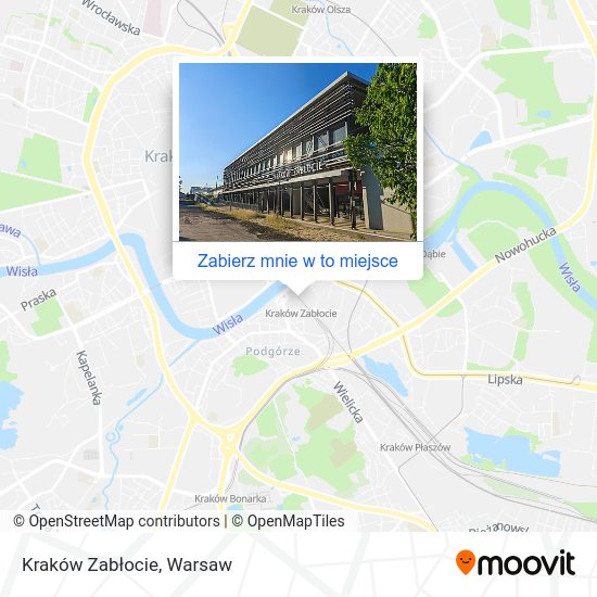 Mapa Kraków Zabłocie