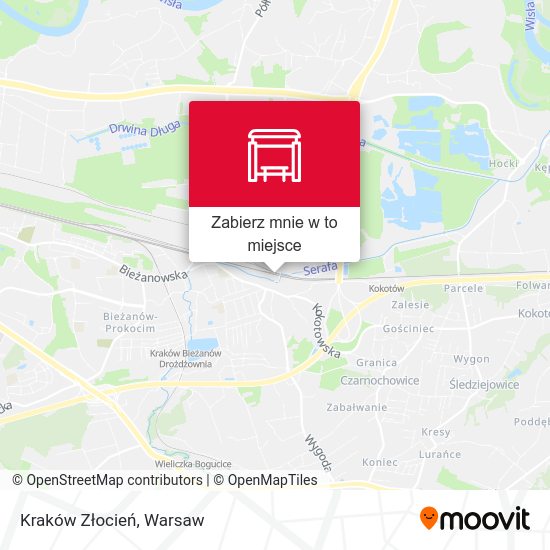 Mapa Kraków Złocień