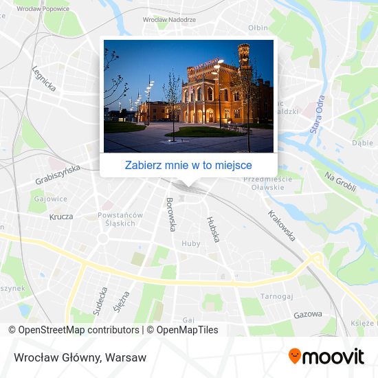 Mapa Wrocław Główny