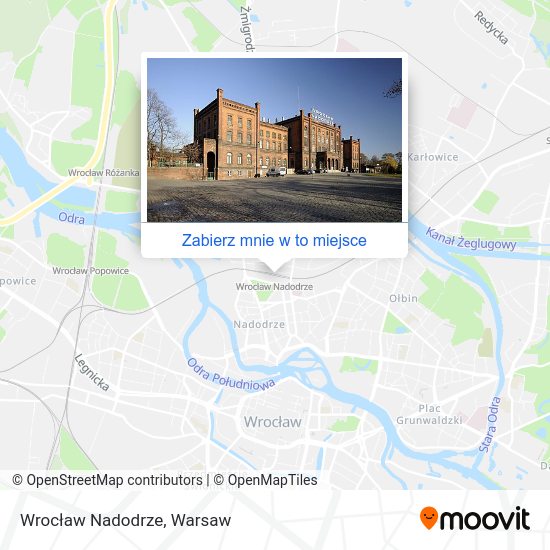 Mapa Wrocław Nadodrze