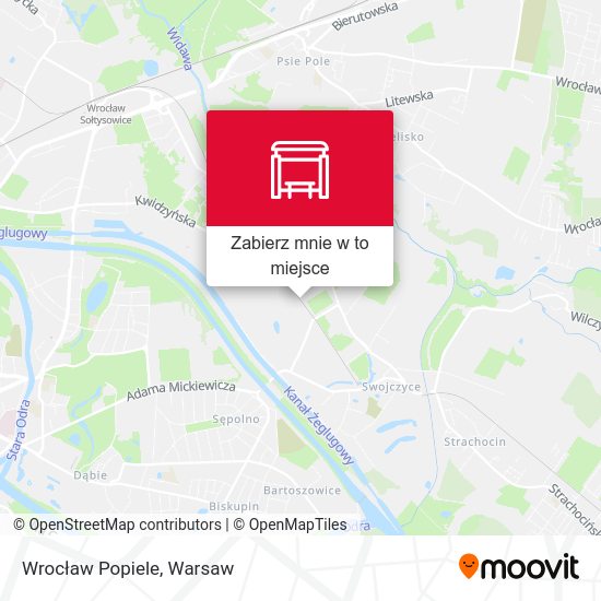 Mapa Wrocław Popiele