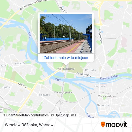 Mapa Wrocław Różanka