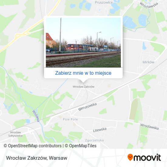 Mapa Wrocław Zakrzów