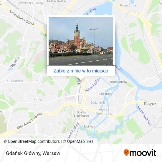 Mapa Gdańsk Główny