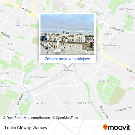 Mapa Lublin Główny