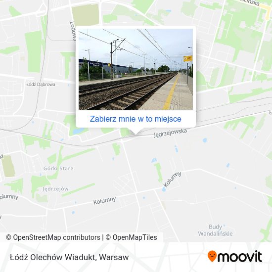 Mapa Łódź Olechów Wiadukt