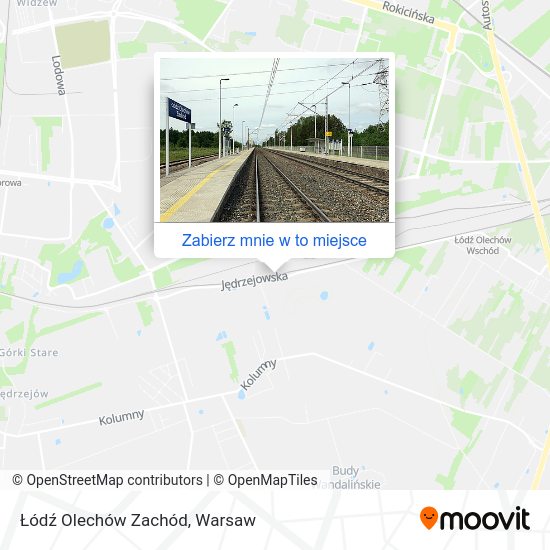 Mapa Łódź Olechów Zachód