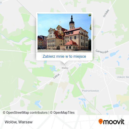 Mapa Wołów