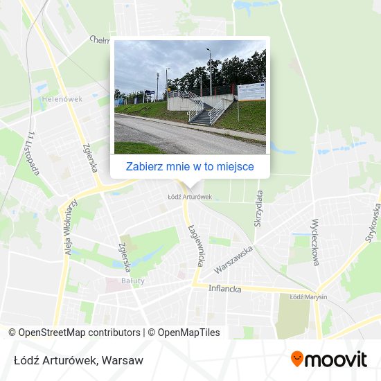 Mapa Łódź Arturówek