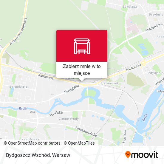 Mapa Bydgoszcz Wschód