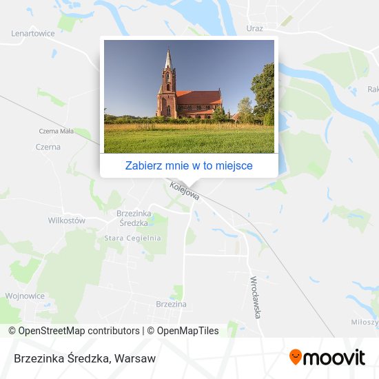 Mapa Brzezinka Średzka