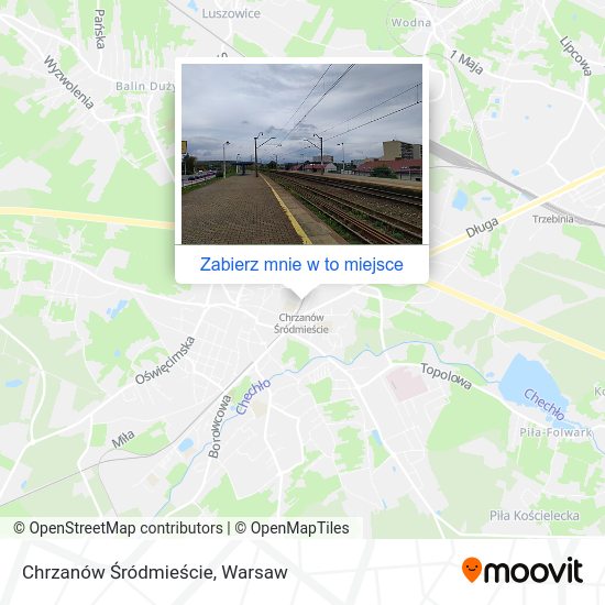 Mapa Chrzanów Śródmieście