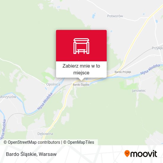 Mapa Bardo Śląskie