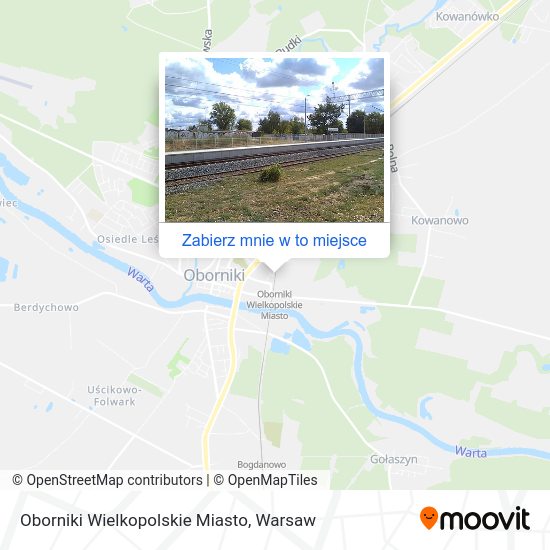 Mapa Oborniki Wielkopolskie Miasto