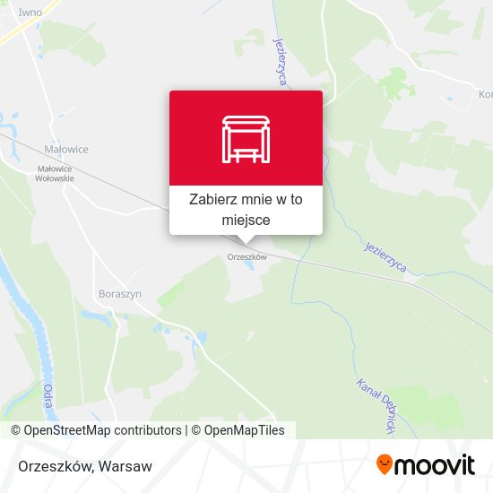 Mapa Orzeszków