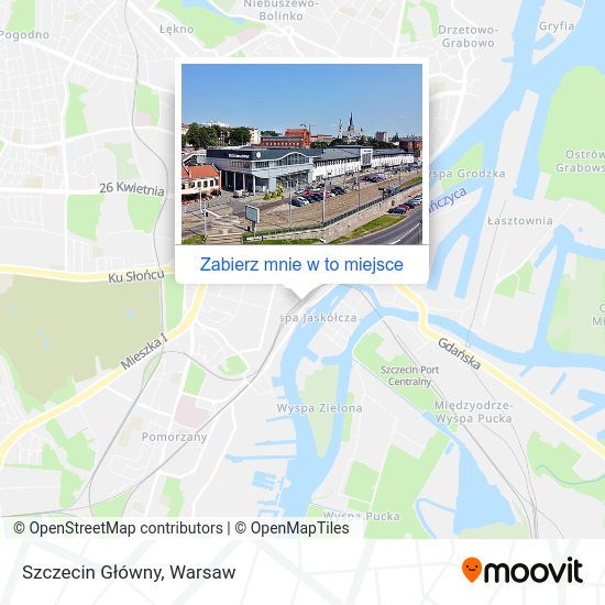 Mapa Szczecin Główny