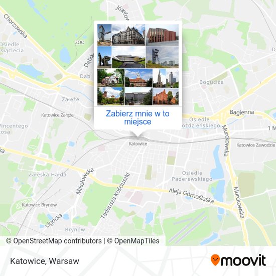 Mapa Katowice