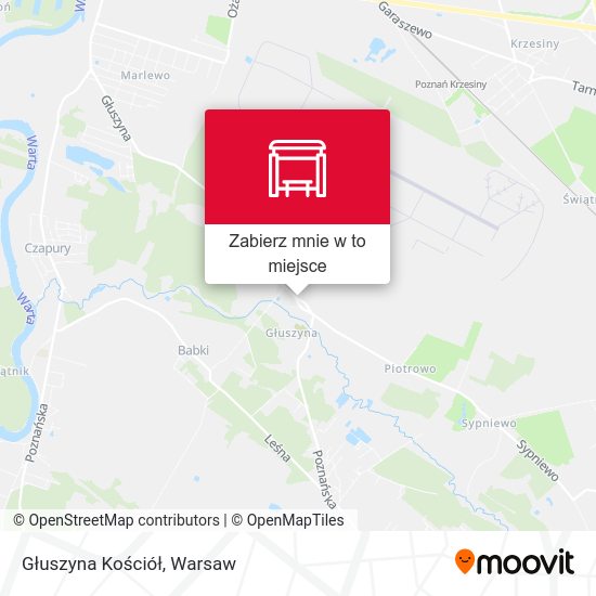 Mapa Głuszyna Kościół