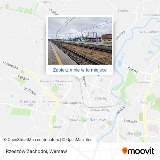 Mapa Rzeszów Zachodni