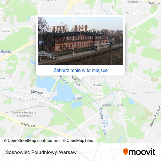 Mapa Sosnowiec Południowy