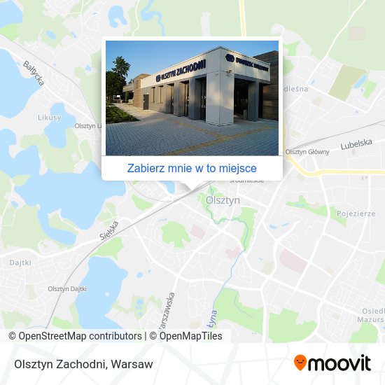 Mapa Olsztyn Zachodni