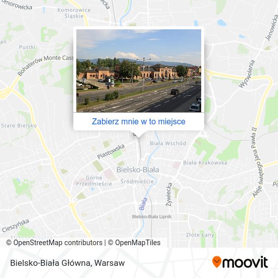 Mapa Bielsko-Biała Główna